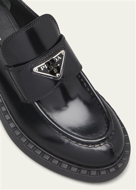 prada logo triangle dupe|prada triangle logo loafer women.